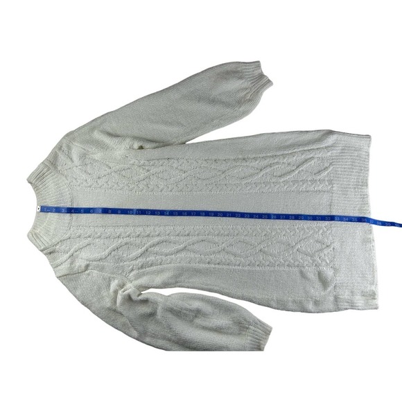 ALLISON BRITTNEY Wome’s Knit Cable Dress Size XL‎ White - Picture 9 of 15